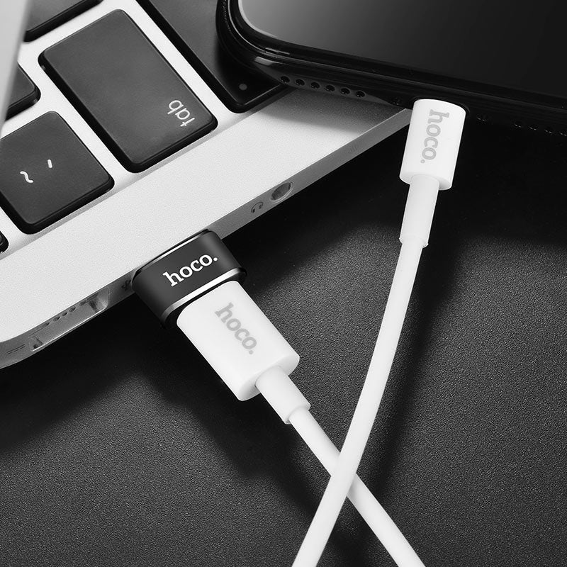 Hoco Adapter USB-A to Type-C «UA6» charging data transfer convertor Hoco Adapter USB-A to Type-C «UA6» charging data transfer convertor